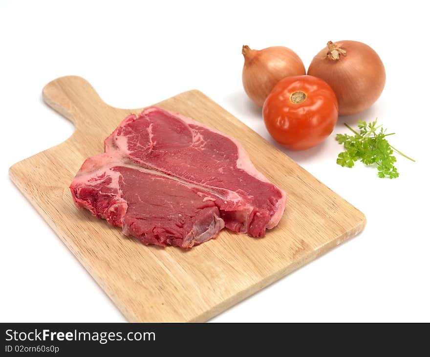 Raw T Bone Steak