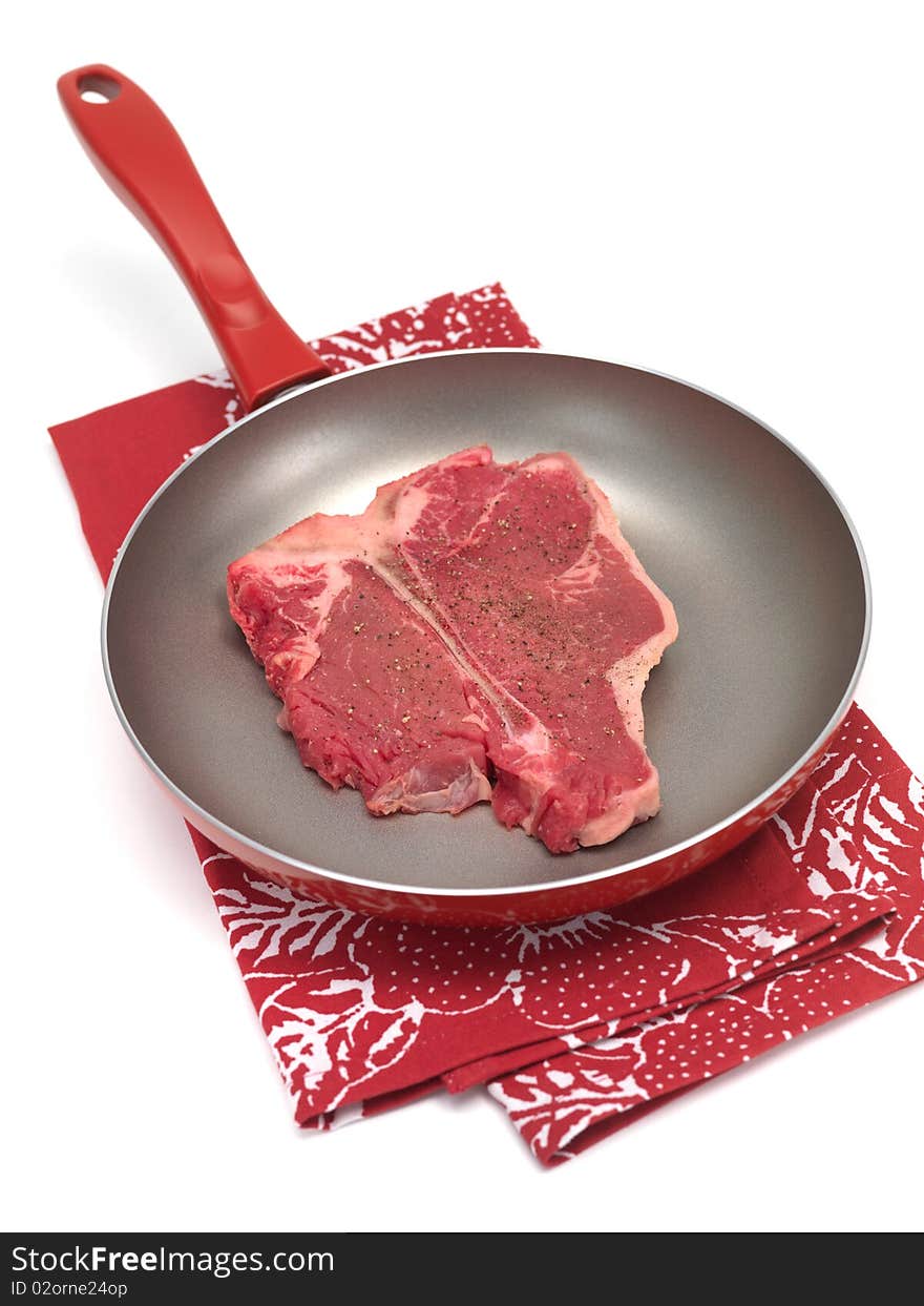 Raw T Bone Steak