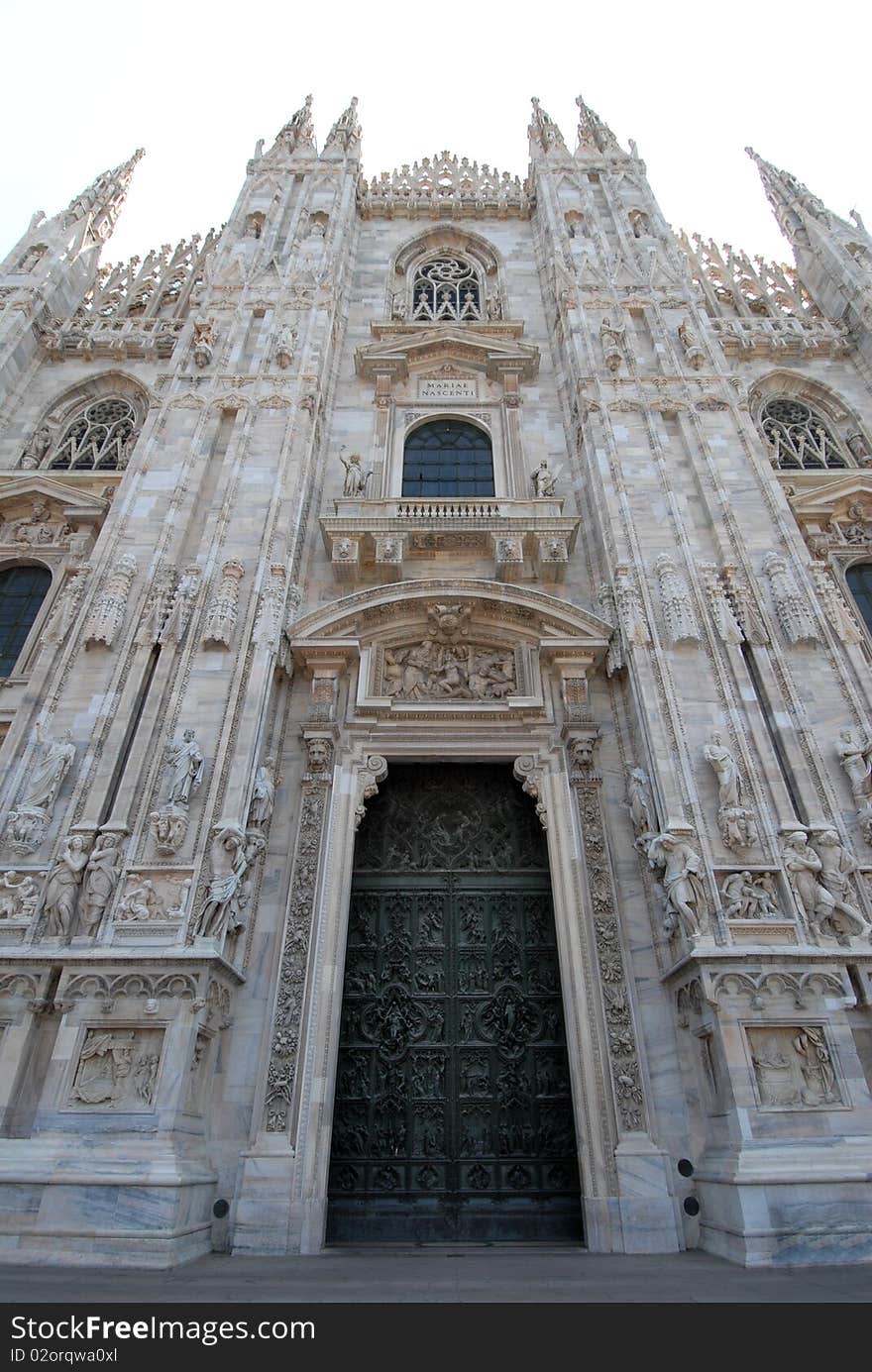 Particularly of the Milan Cathedral