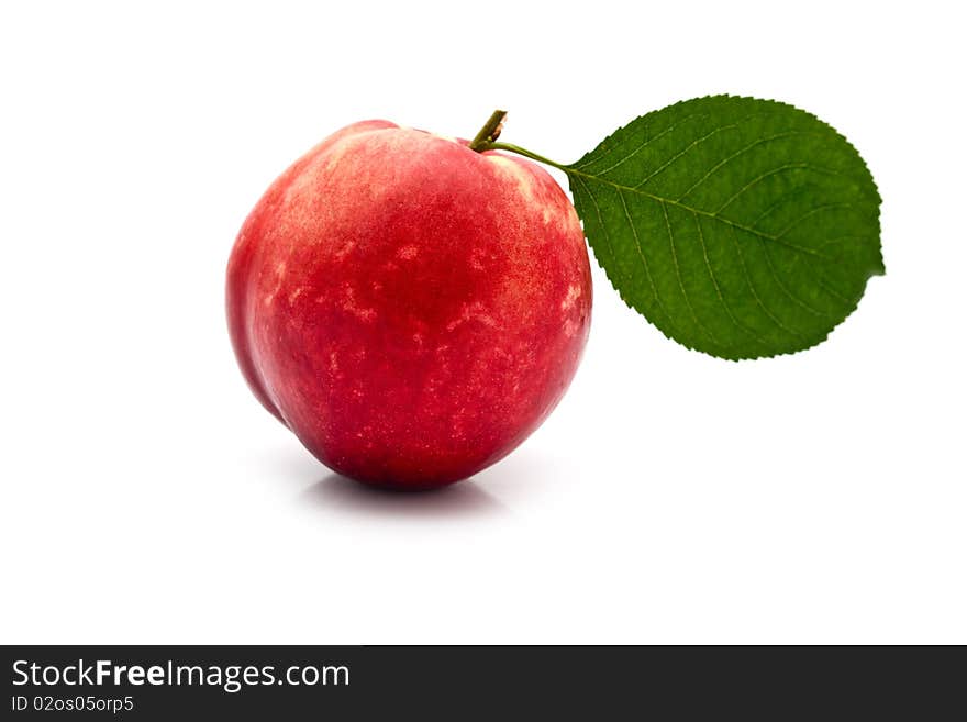 Garden-stuffs juicy ripe nectarine