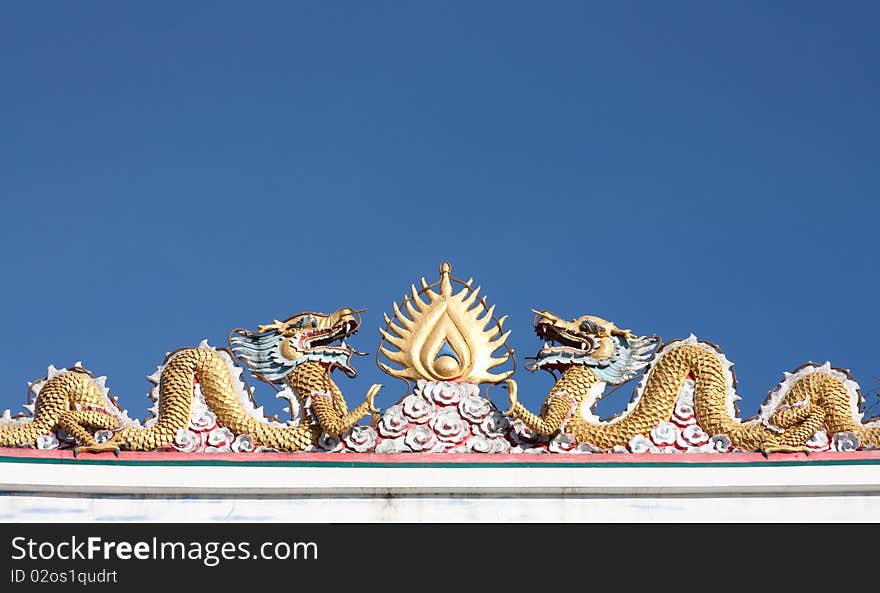 Dragons at a Chinese temple