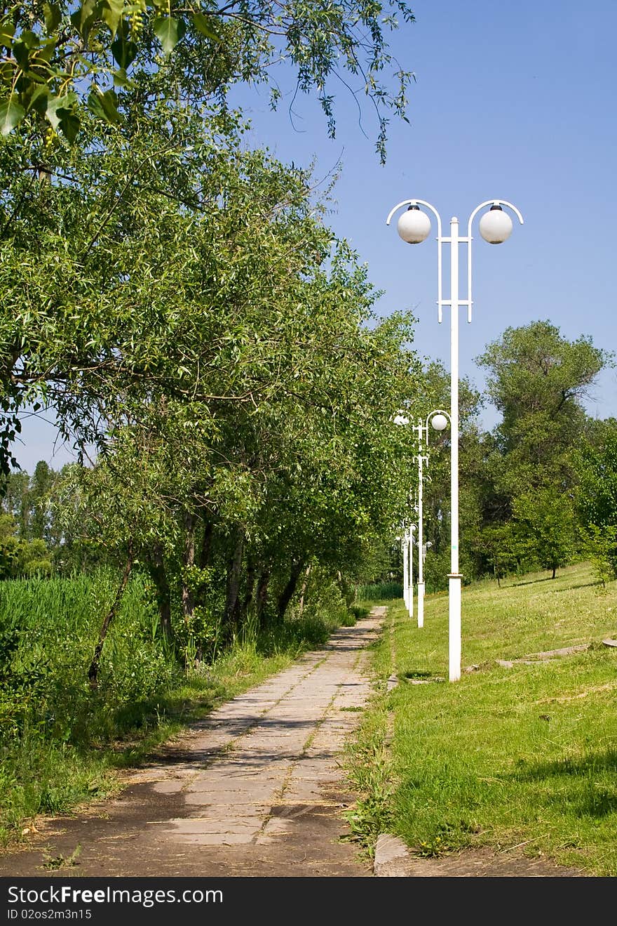 Path In A City Park