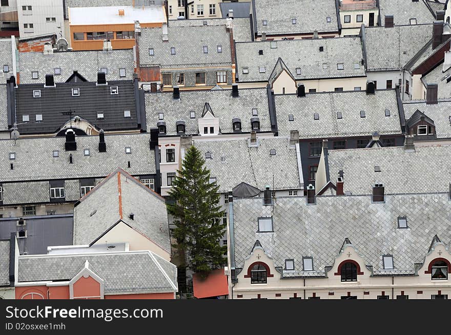 Panorama of Alesund, Norway