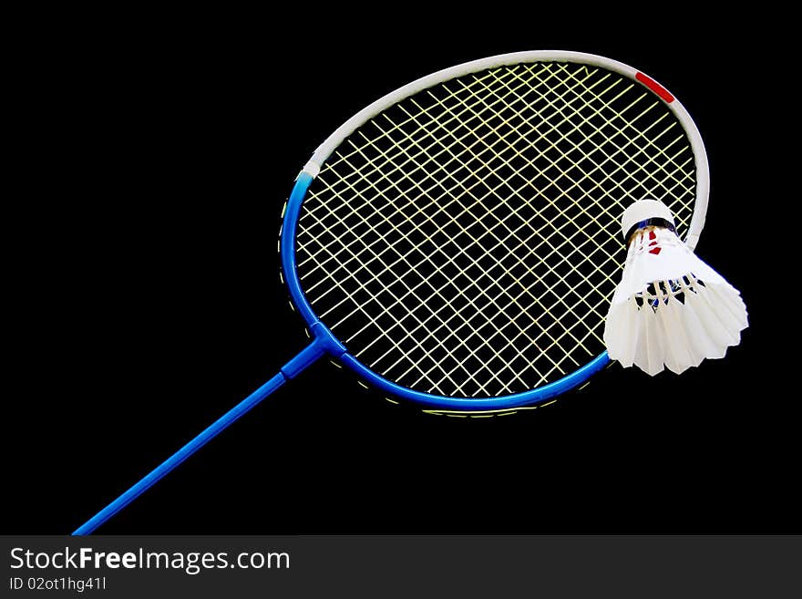 Racket and shuttlecock