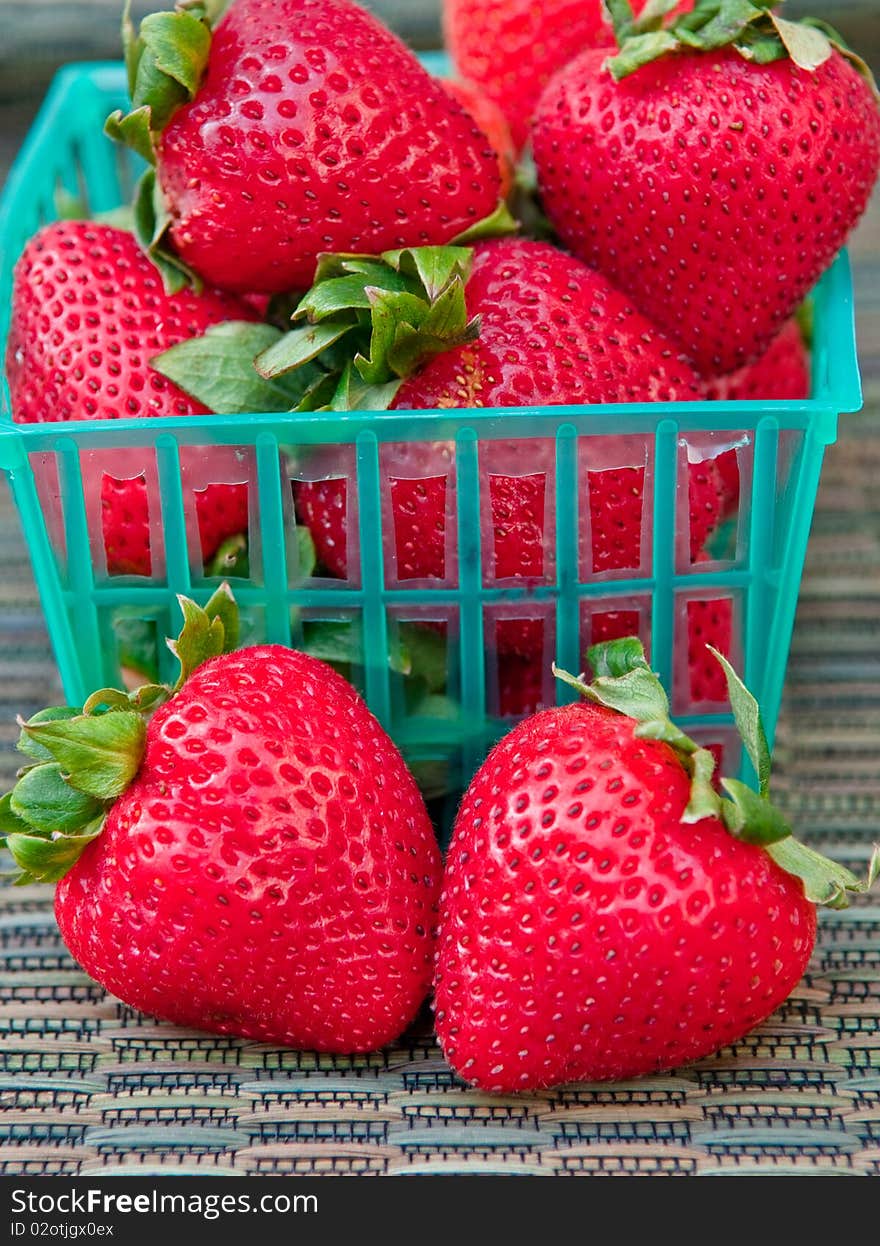 Fresh strawberries picked straight from the fields. Fresh strawberries picked straight from the fields.