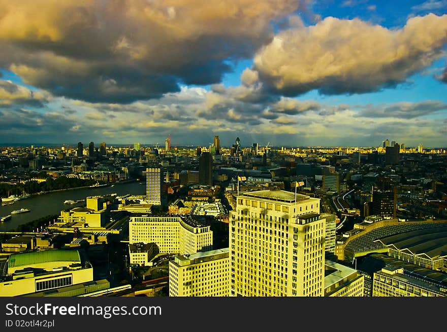 London ariel view