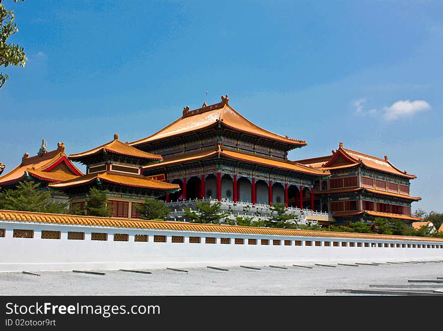 Chinese temple art in Thailand