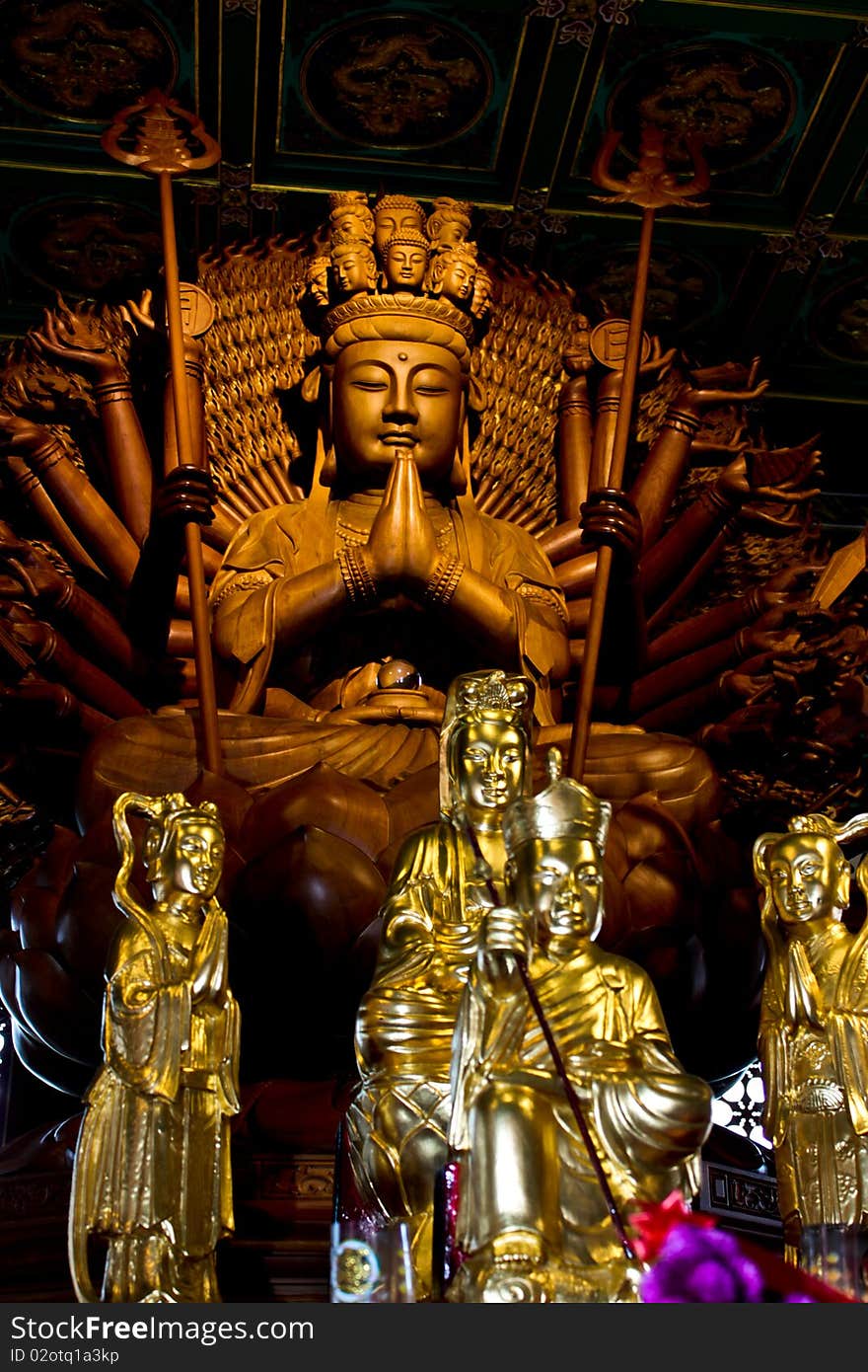 Chinese temple art in Thailand