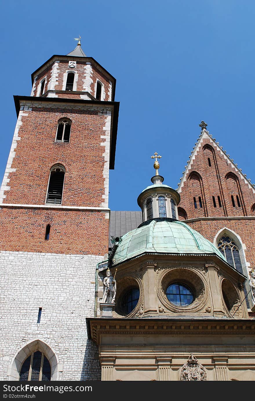 Cathedral at Wawel hill in Cracow. Poland