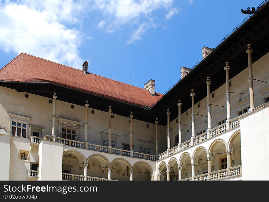 Renaissance arcades. The Wawel Royal Castle in Cracow, Poland. Renaissance arcades. The Wawel Royal Castle in Cracow, Poland.