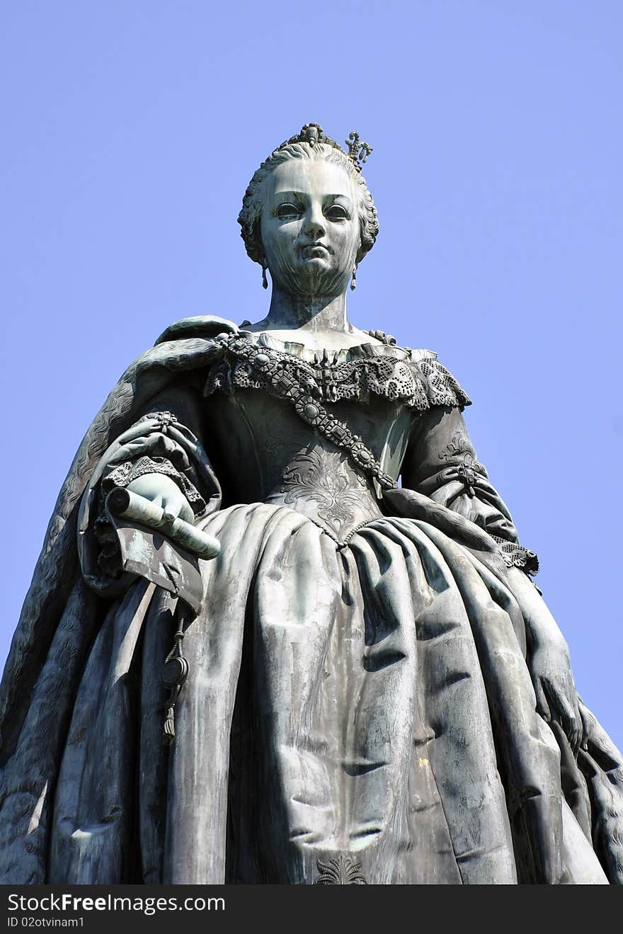 Habsburgian Empress Maria Theresia Monument in Wiener Neustadt