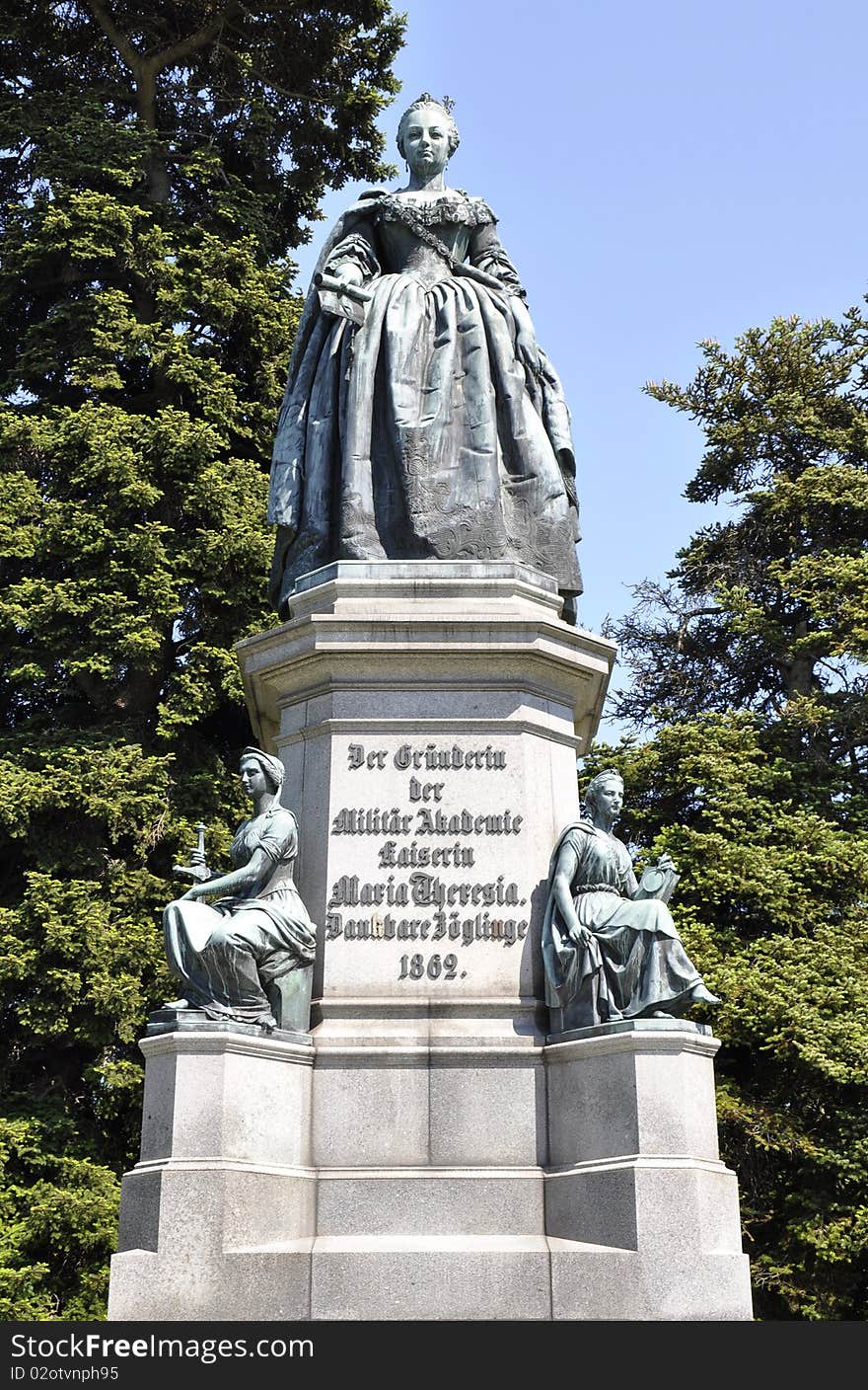 Habsburgian Empress Maria Theresia Monument in Wiener Neustadt