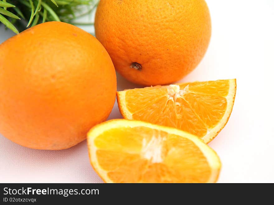 Fresh and juicy orange