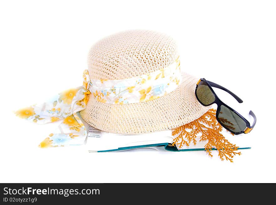 Hat Book And Sunglasses Set