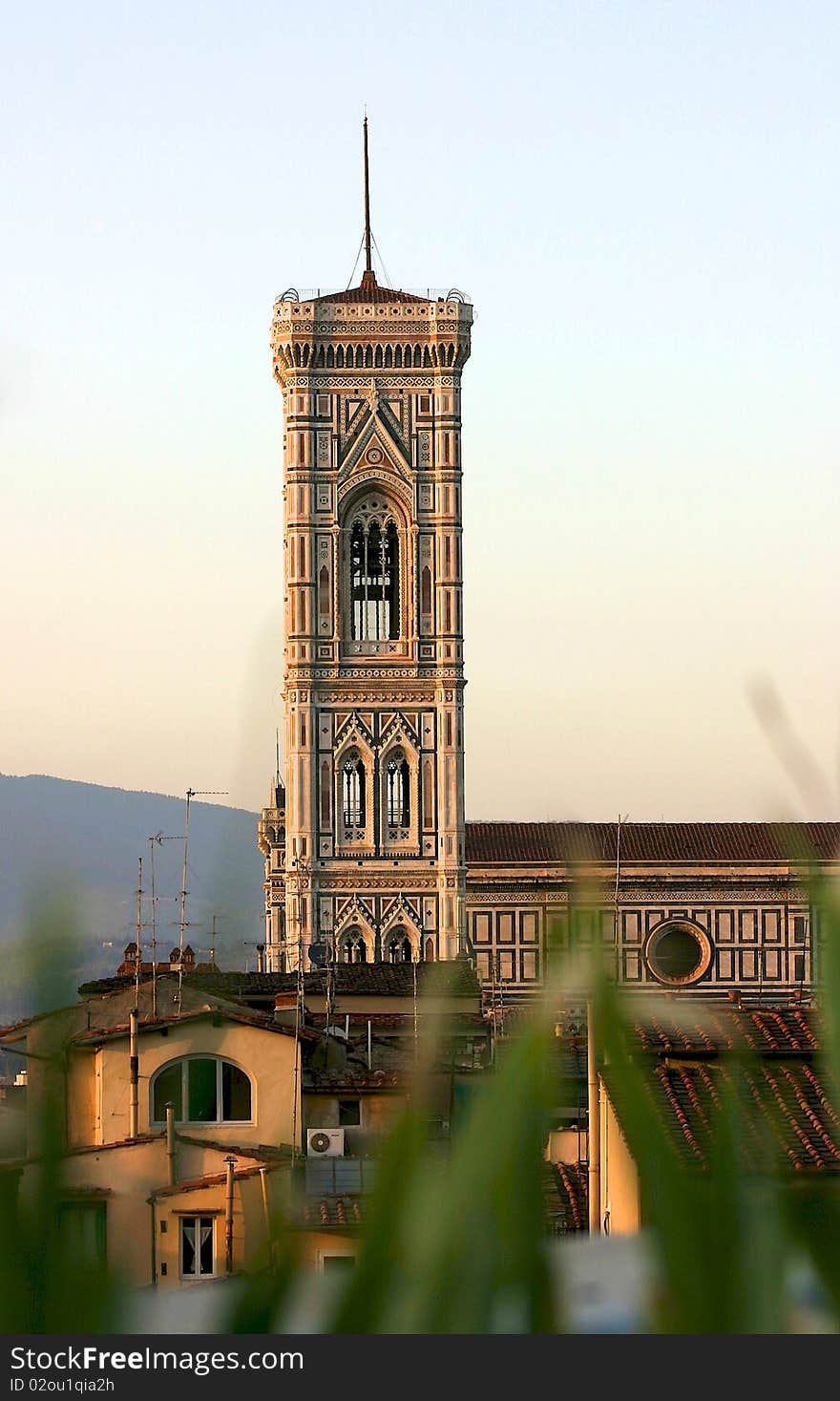 Duomo Cathedral tower in Florence, Italy. Duomo Cathedral tower in Florence, Italy