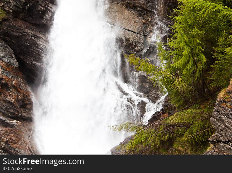 Alpine waterfalls