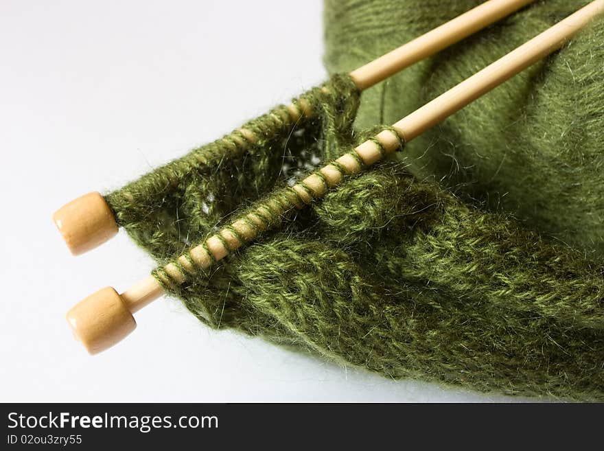 Thread And Knitting Needle