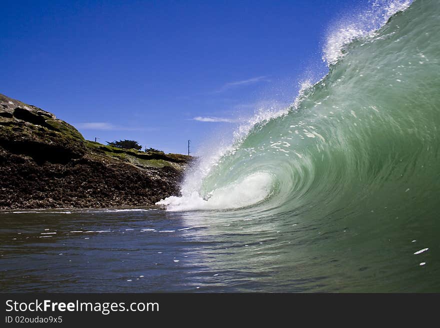 Clear green curl