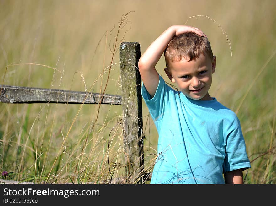 Portrait of a little boy smiling