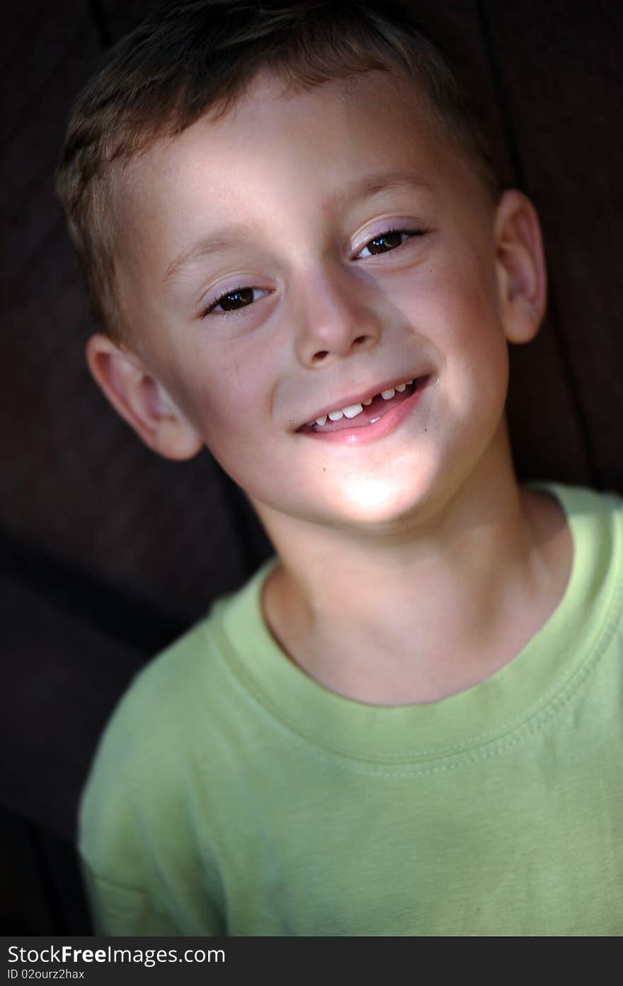 Portrait of a little boy smiling