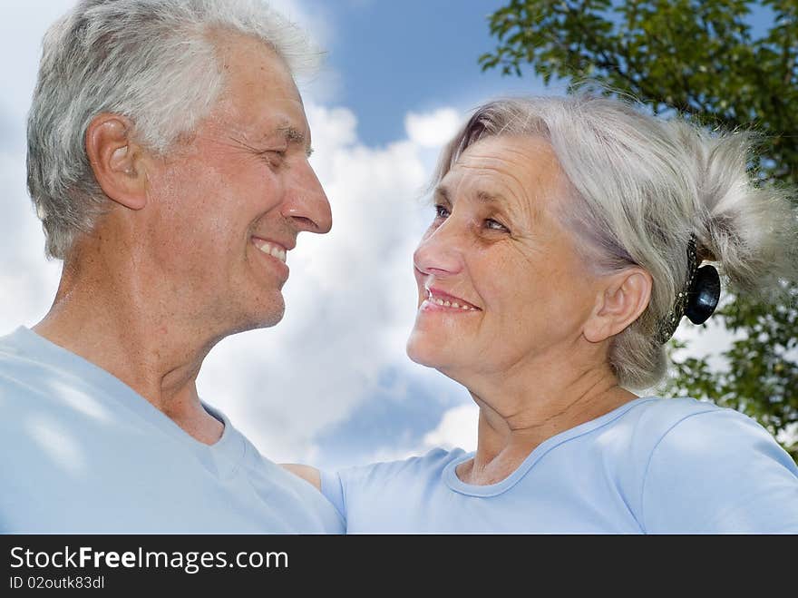 Couple on the nature