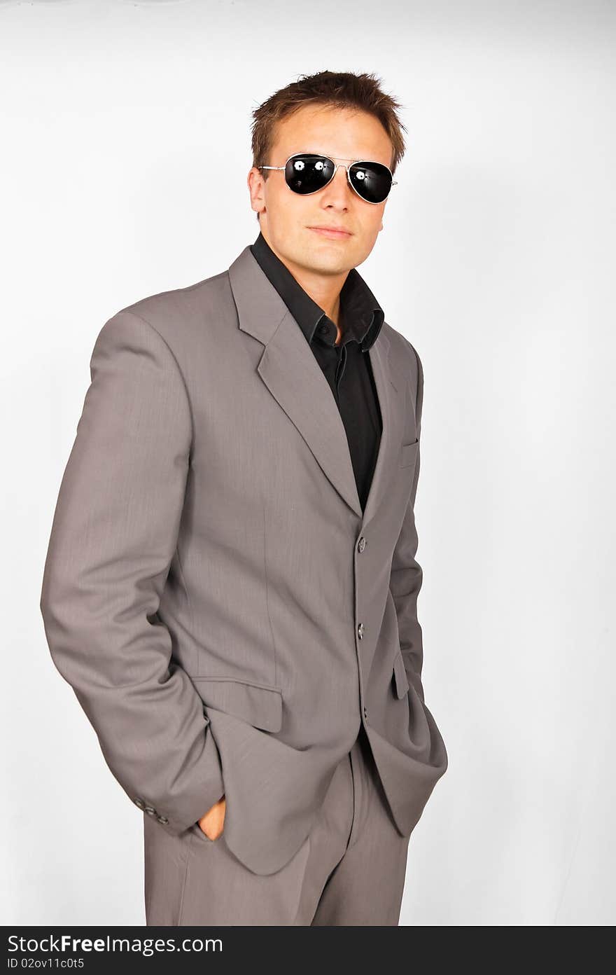 Businessman with sunglasses