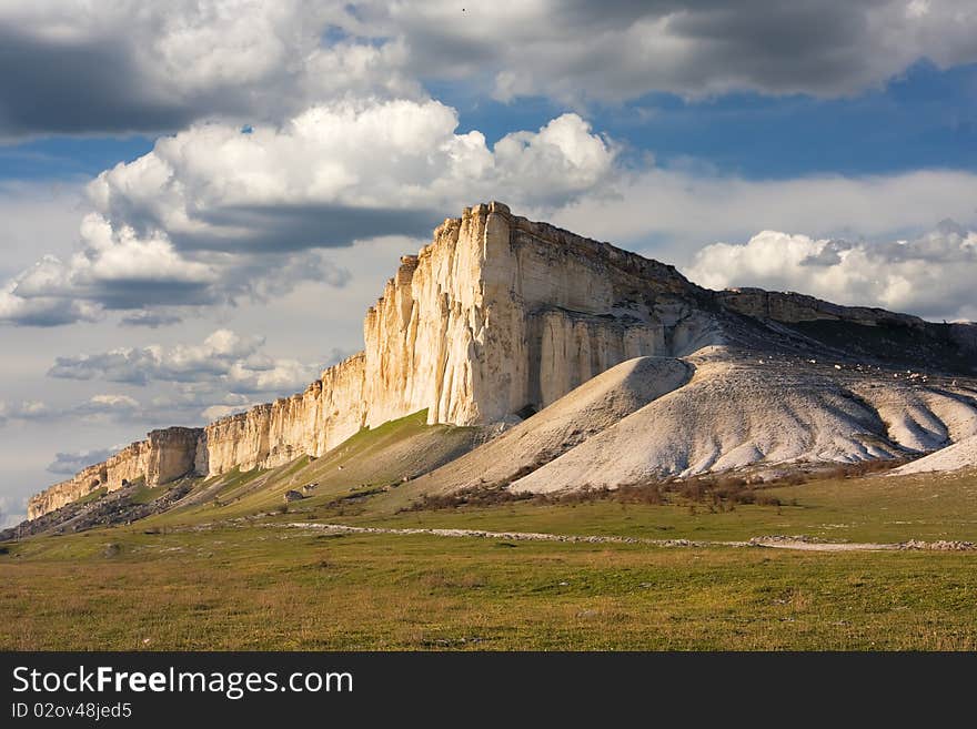 White mountain in Belogorsk (Crimea, Ukraine). White mountain in Belogorsk (Crimea, Ukraine)