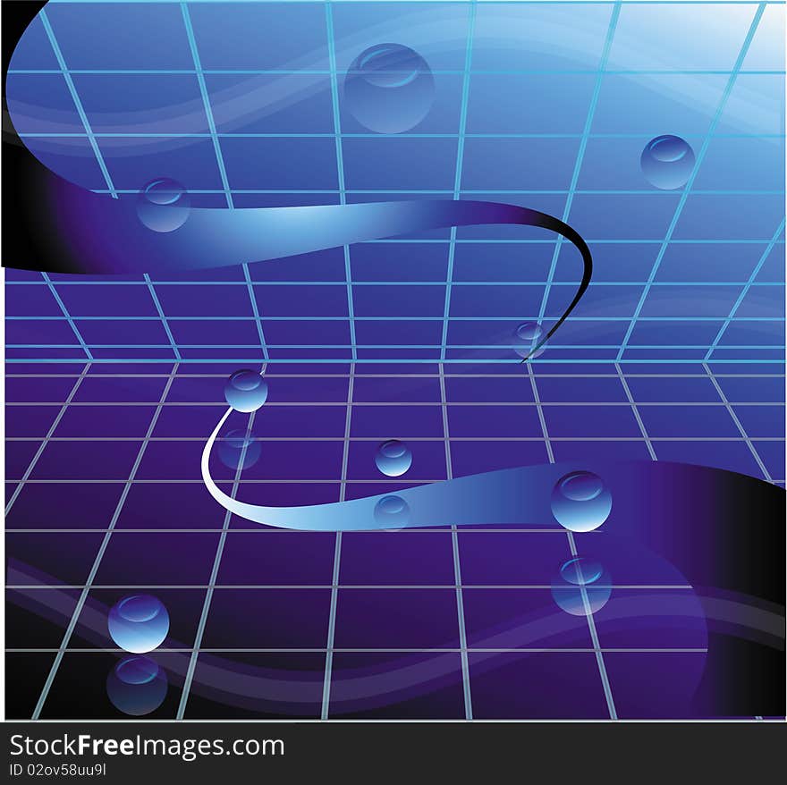 The vector illustration contains the abstract background