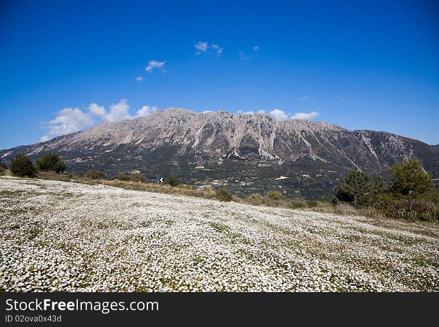 Mountains on Lefkada Island