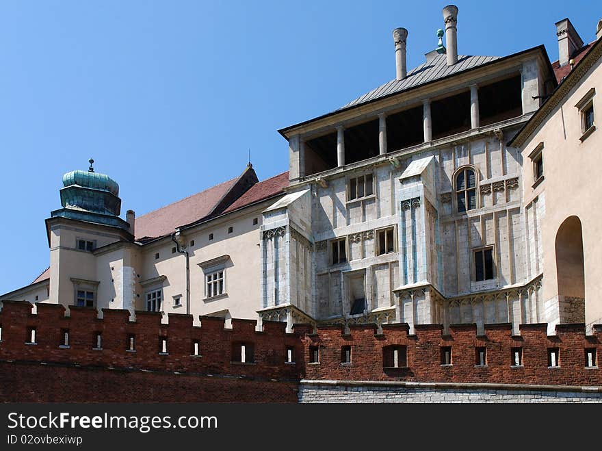 Old Royal Wawel Castle in Cracow. Poland