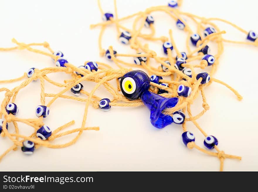 Evil eye beads for good luck