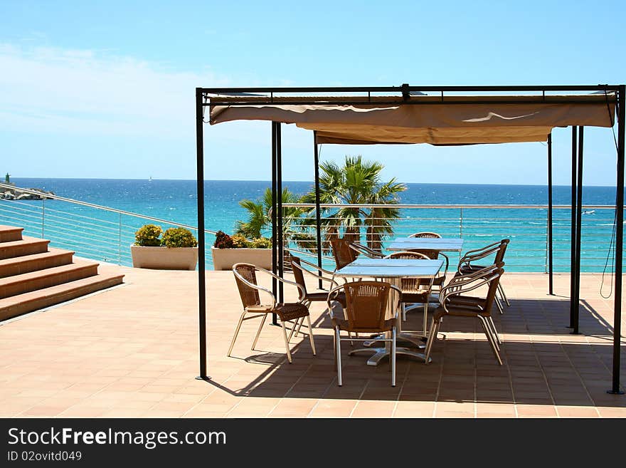 Beautiful Terrace By The Sea