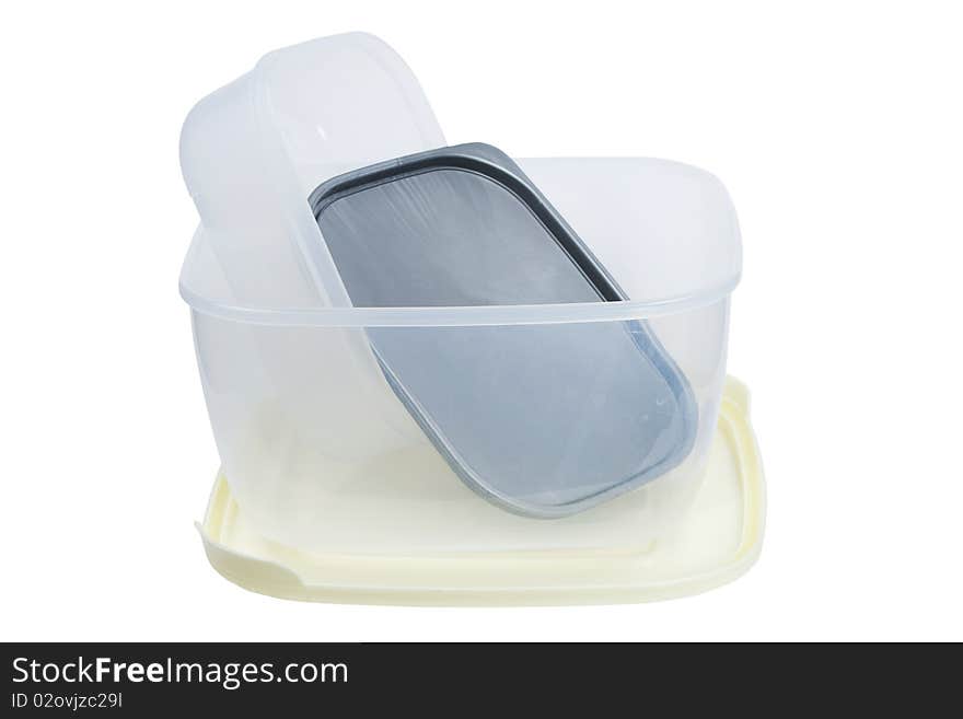 Two plastic container