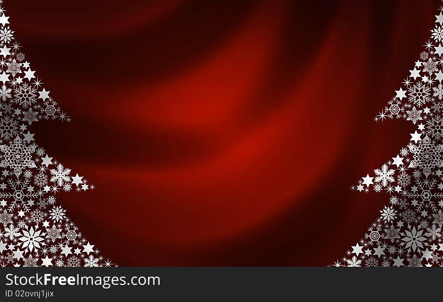 Illustration of a Christmas Tree Background