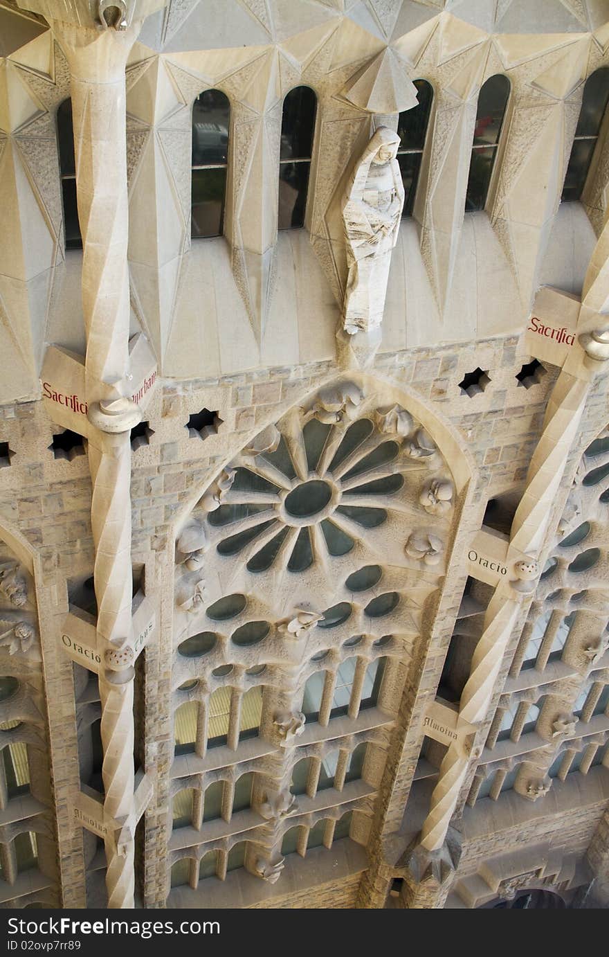 La Sagra Familia cathedral in Barcelona Spain