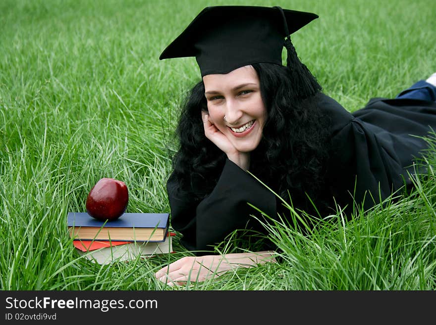 Young Smiling Caucasian Student