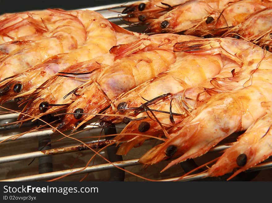 Grilled shrimps