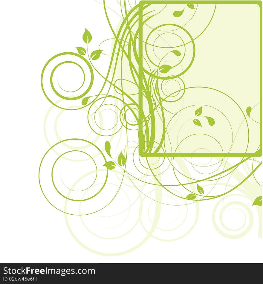 Abstract flowers background with place for your text. Abstract flowers background with place for your text