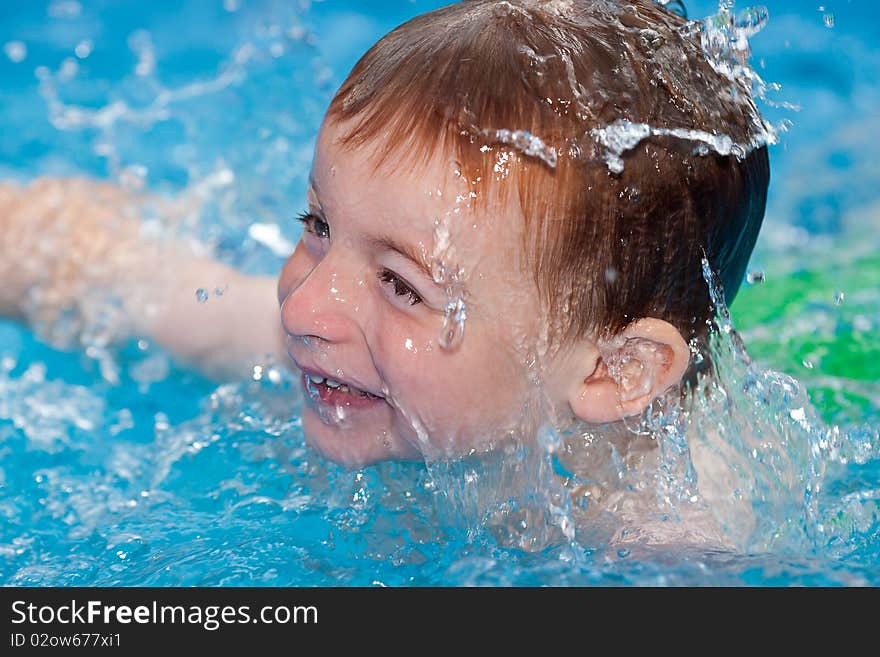 Playing in water on a hot sunny day. Playing in water on a hot sunny day