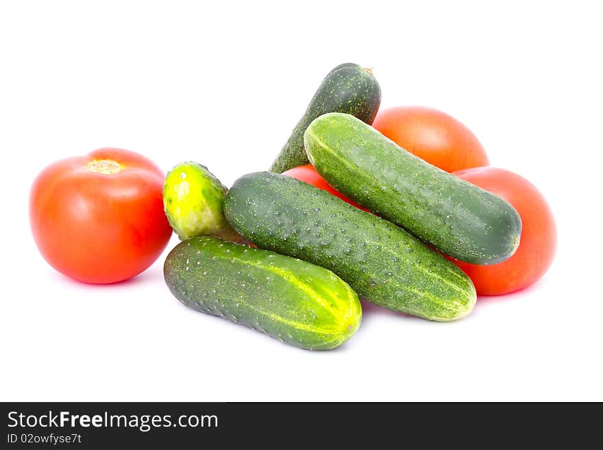 Fresh vegetables isolated on white background. Fresh vegetables isolated on white background