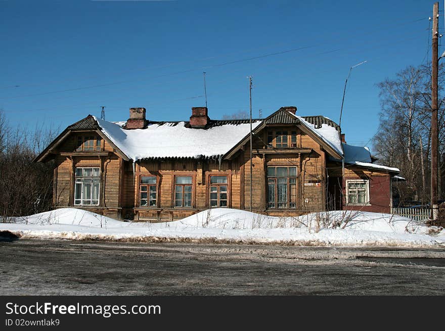 Russian house near Uglich city. Russian house near Uglich city