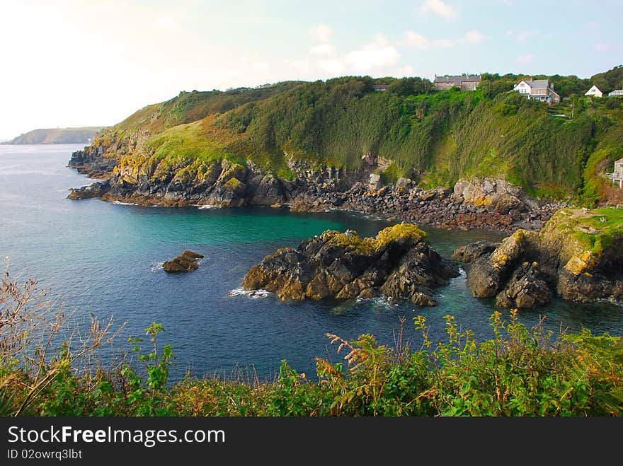 Cadgwith harbour, cornwall, British coast