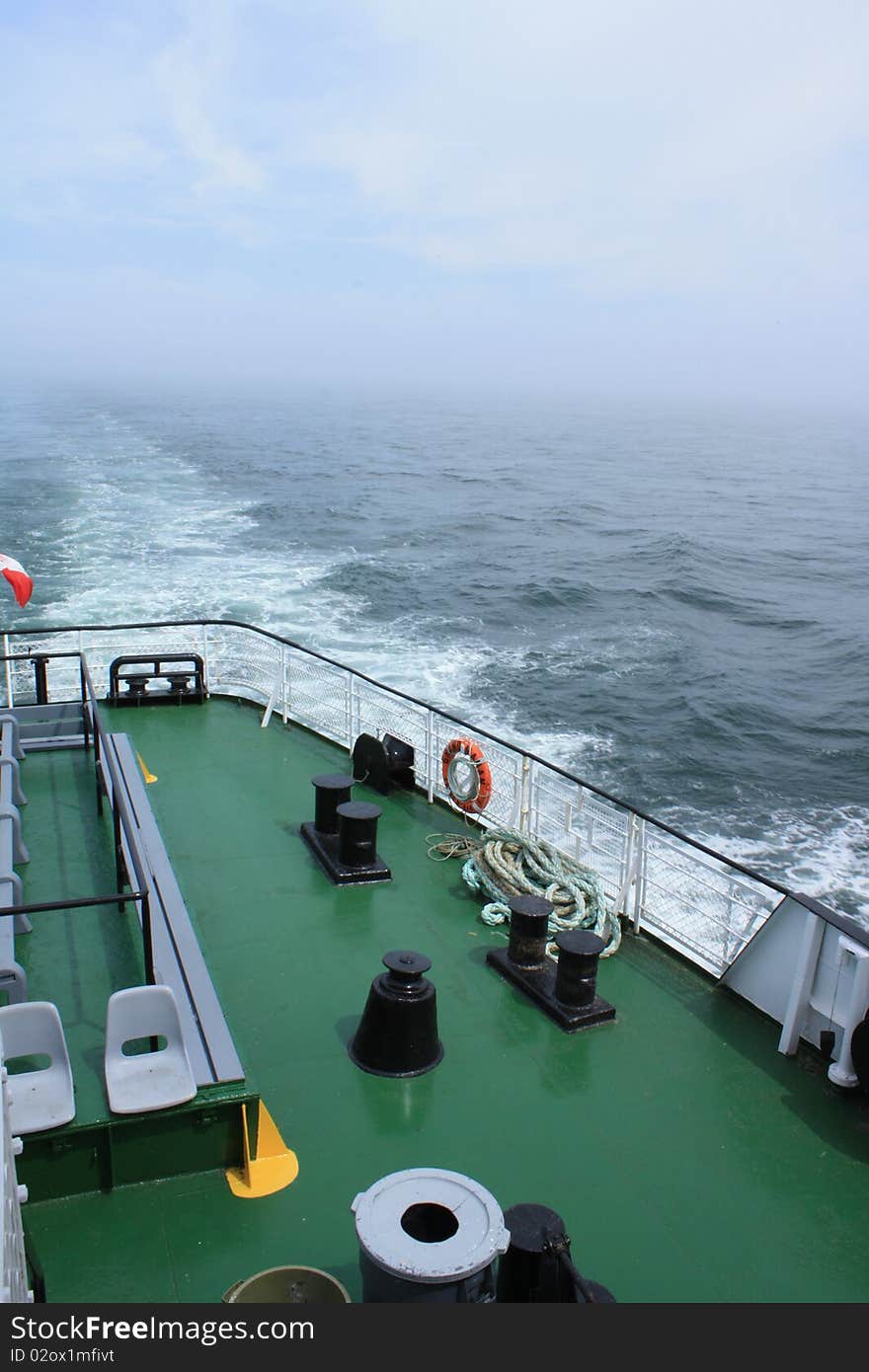 Grand Manan island ferry boat and water.