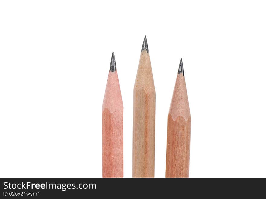 Pencils  isolated on white background