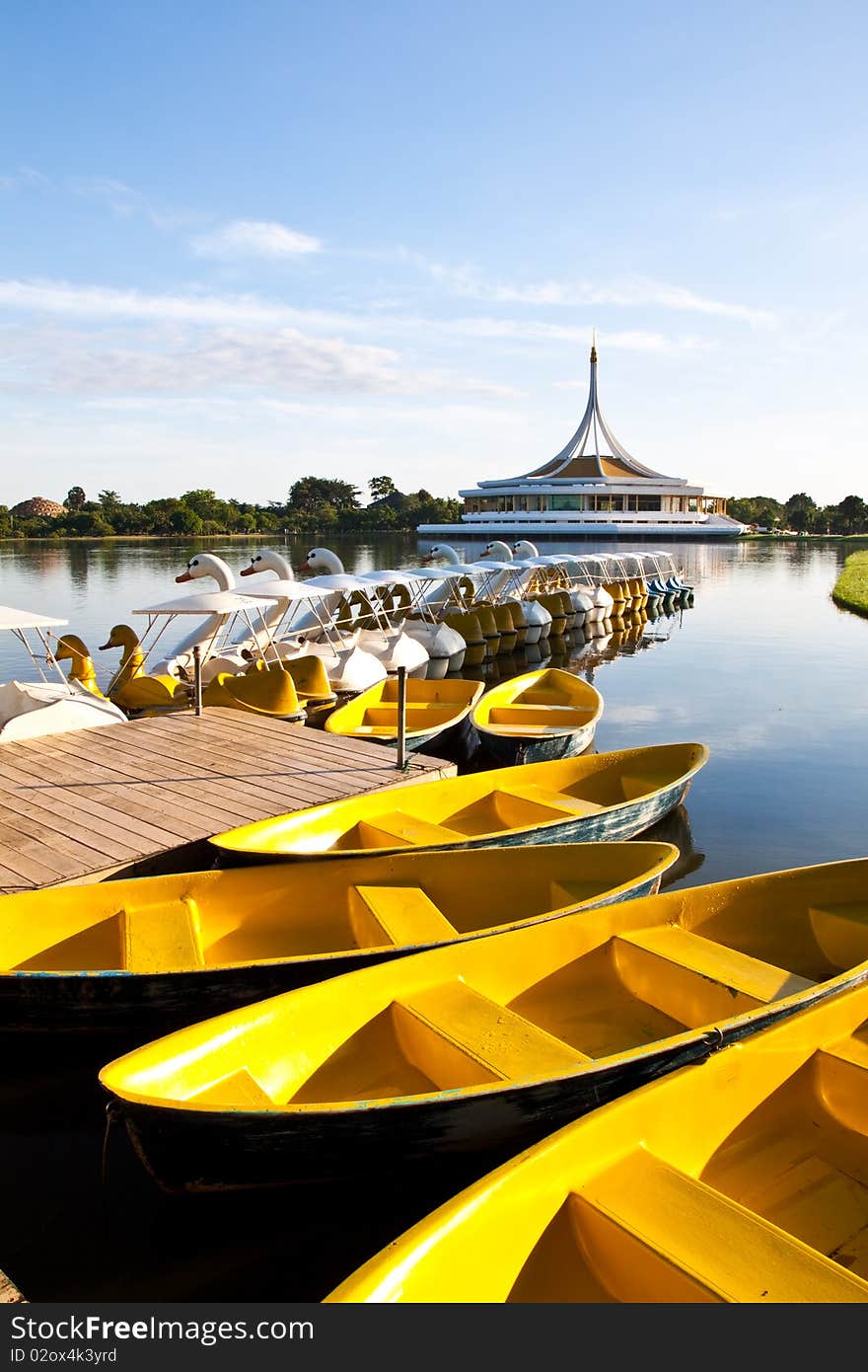 Boats in Public Park