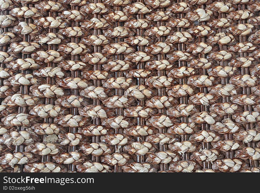 Rattan woven background mosaic