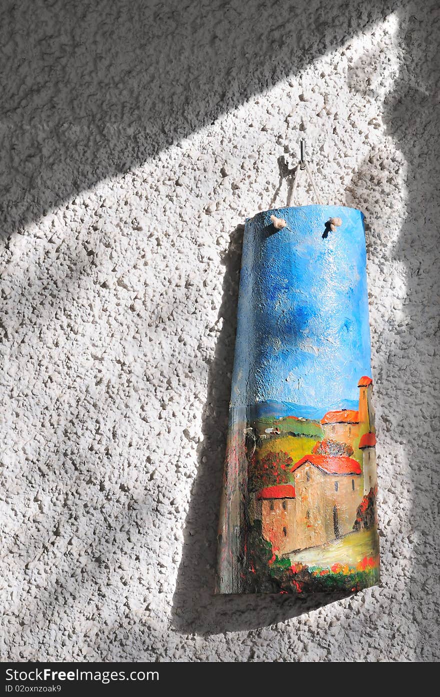 Tile painting in the tuscany country