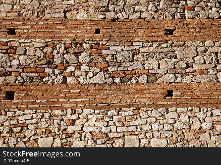 Details of the walls at Nicopolis Archeological Site in Greece. Details of the walls at Nicopolis Archeological Site in Greece