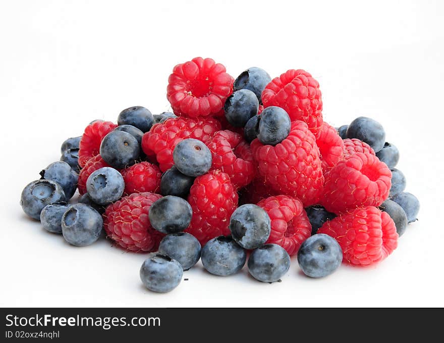 Raspberry-blueberry mix