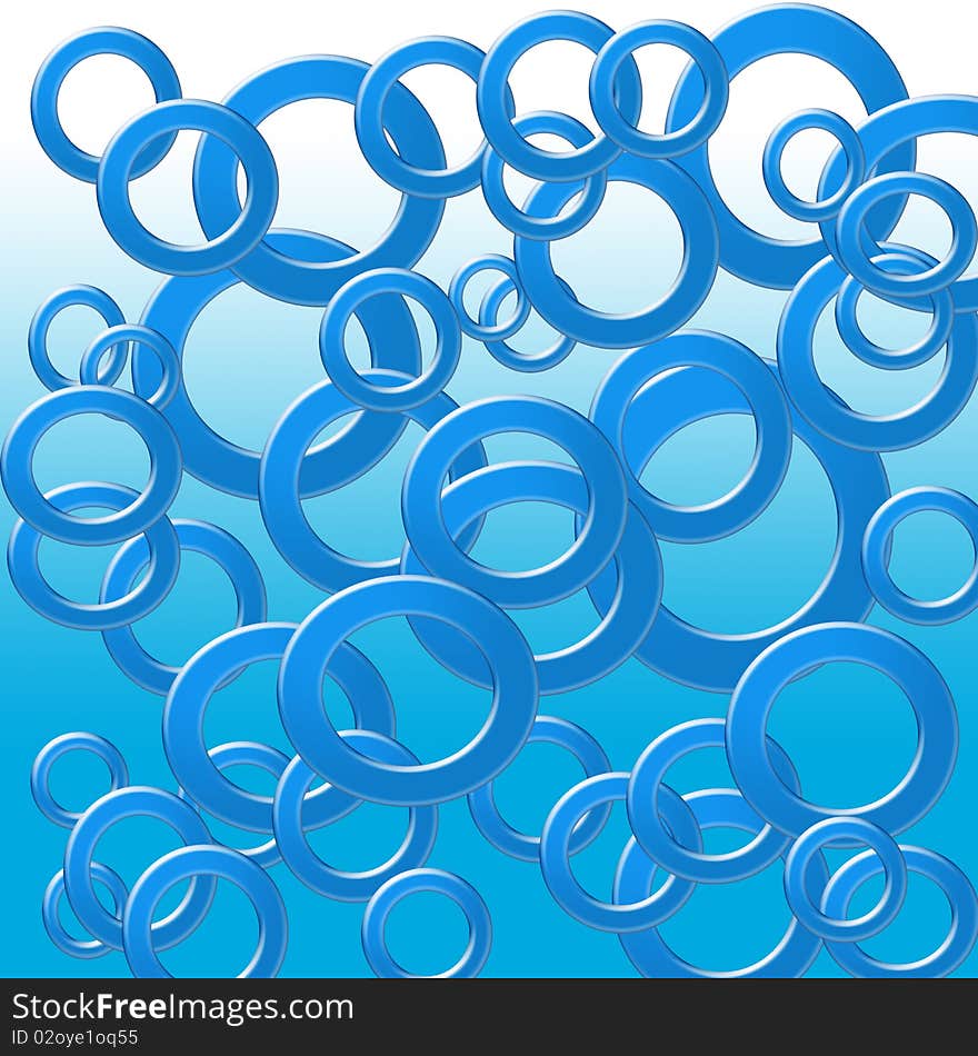 ABSTRACT BLUE CIRCLES